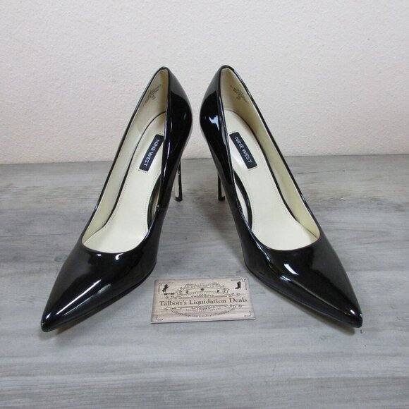 Nine West Women's 8.5 Fresh 3 Slip on Stiletto Pumps Black - Picture 2 of 4